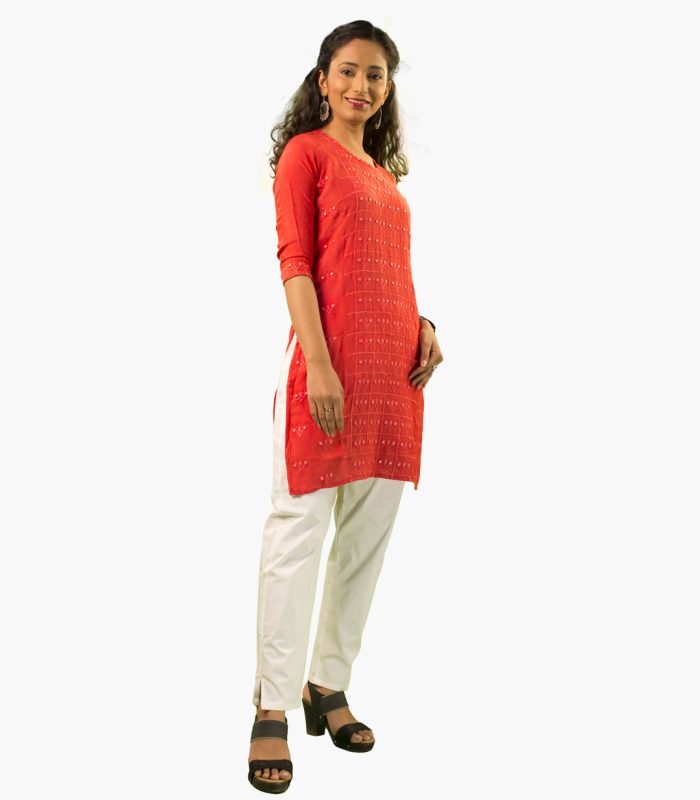 Buy Jaipur Kurti Off White Regular Fit Leggings for Women Online @ Tata CLiQ